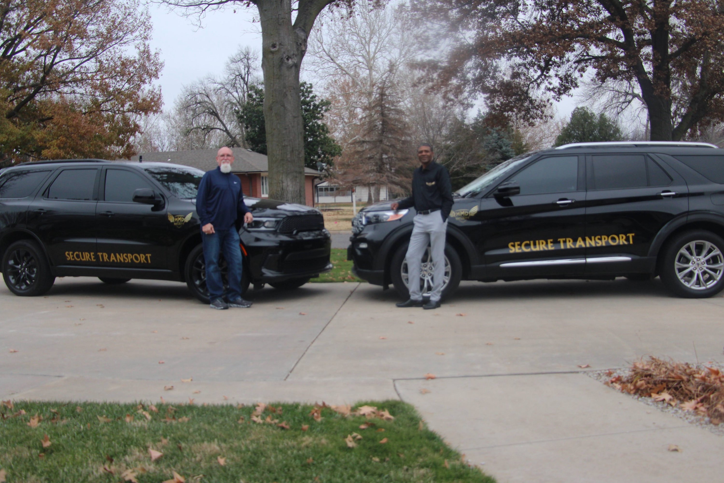MMD Security team with secure transport vehicles